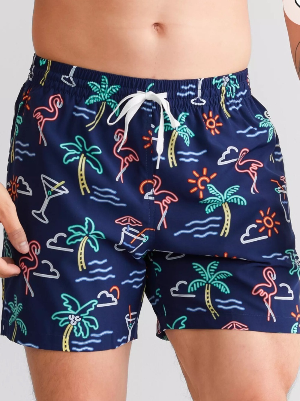 Chubbies The Neon Lights Stretch Swim Trunks 2XL 5.5 inseam